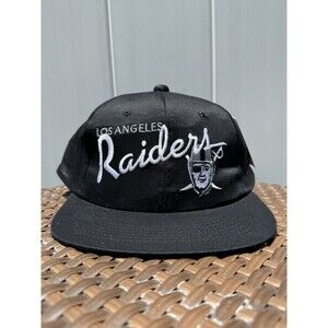 VERY RARE Vintage 90s Era Los Angeles LA Raiders snapback Hat AMCAP Team NFL NWT